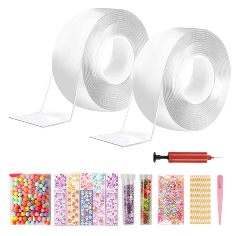 Nano Tape impastare Blowing Bubble Set completo Nano Tape Double-Sided Tape Paste Blowing Bubble Toy