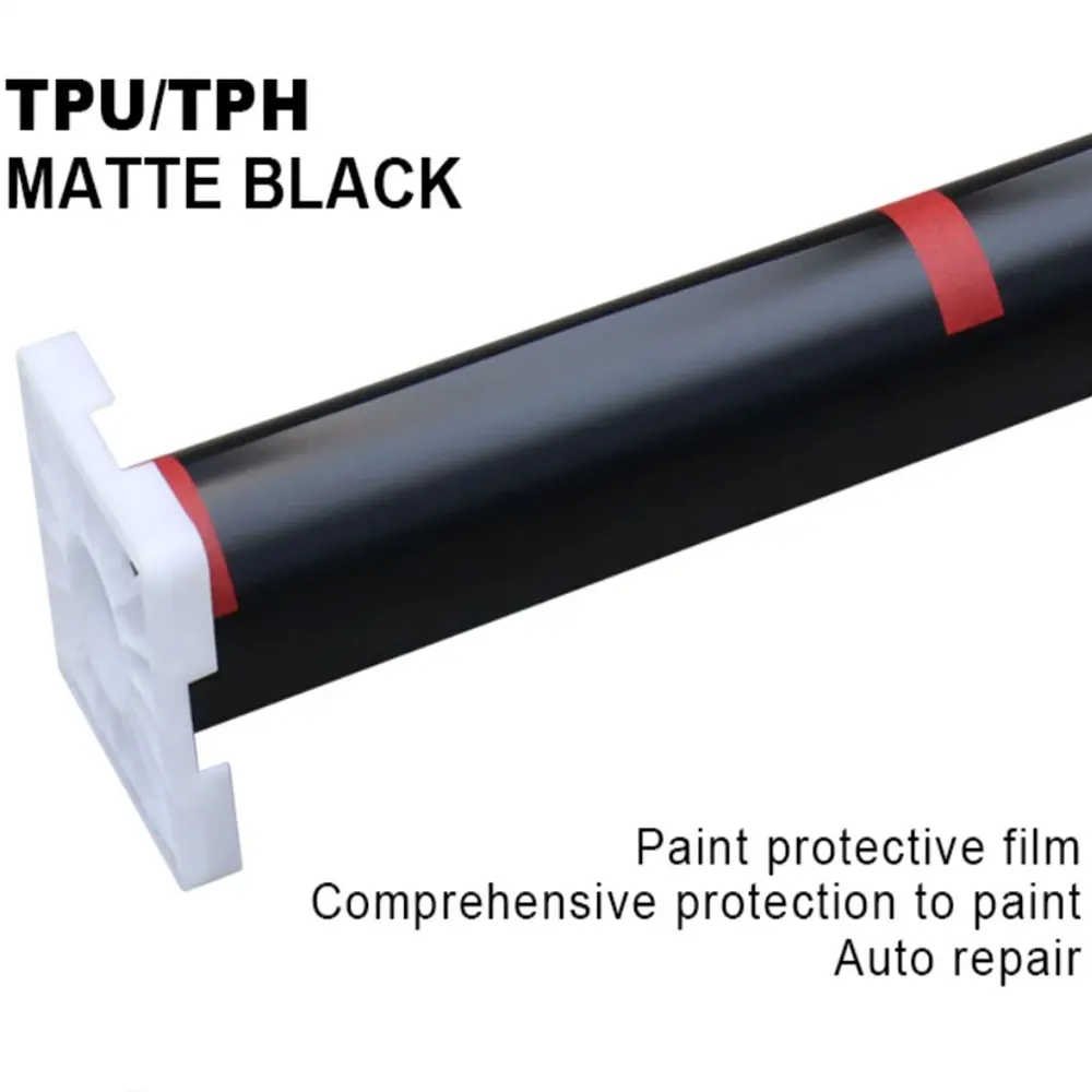 

PPF Auto-Repair Anti Scratch Matte Black TPH Car Paint Protection Film Self Healing satin black Car Films Ppf 1 roll 1.52*15M