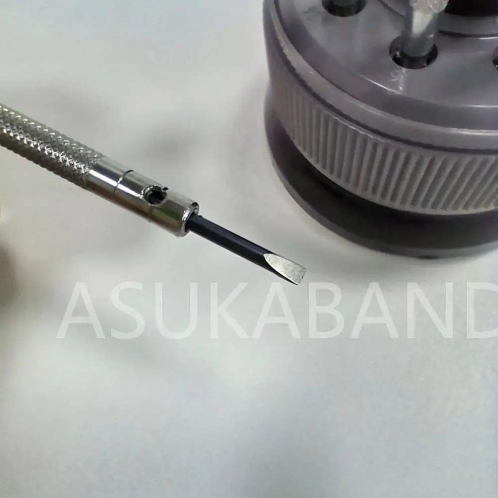 9 buah alat pembuat jam 0.8mm-2.0mm, Set Obeng Phillips datar berslot, Kit perbaikan kacamata Mini, Penyimpanan obeng