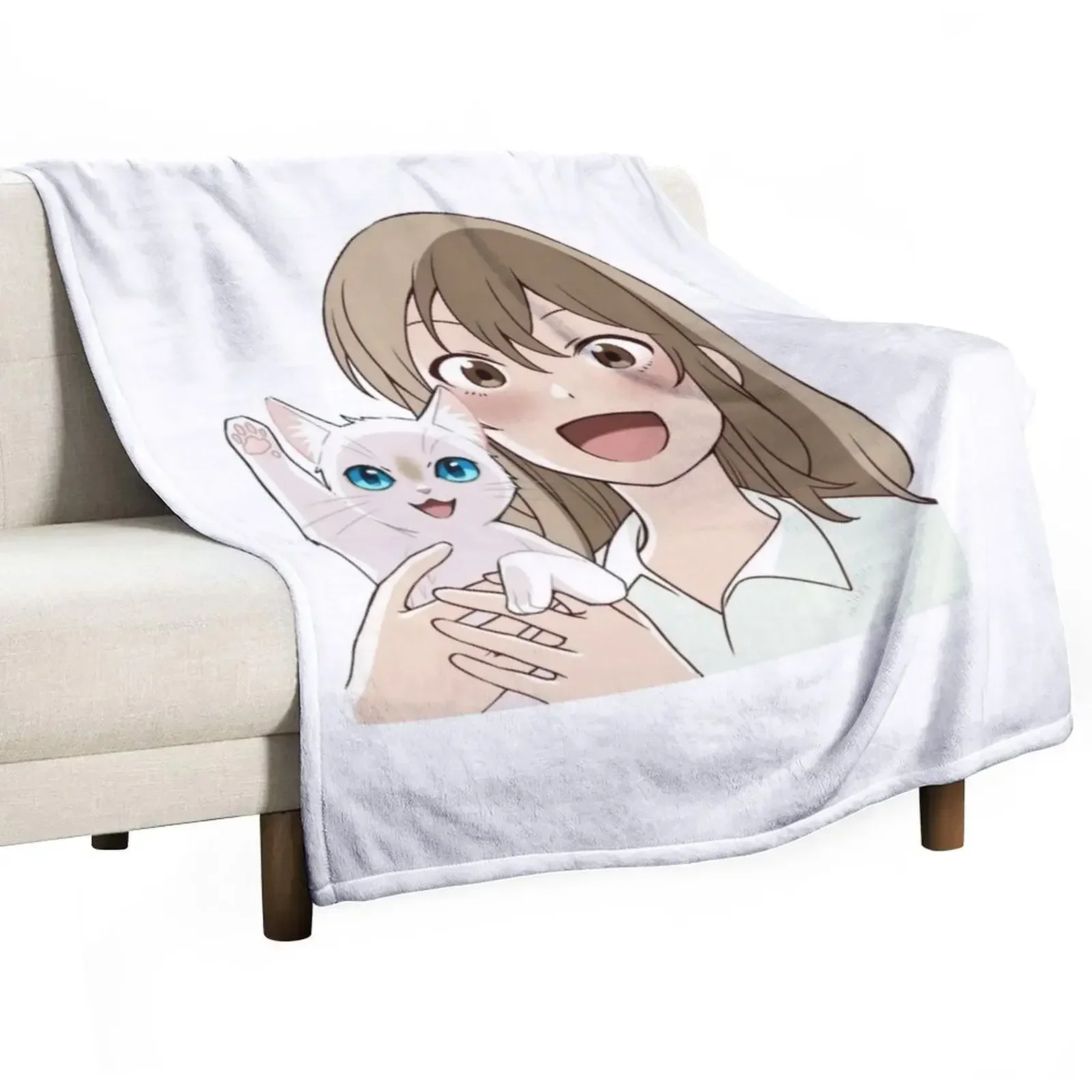 

A whisker away - Happy Sasaki & Taro fanart Throw Blanket Blankets For Sofas For Baby Blankets