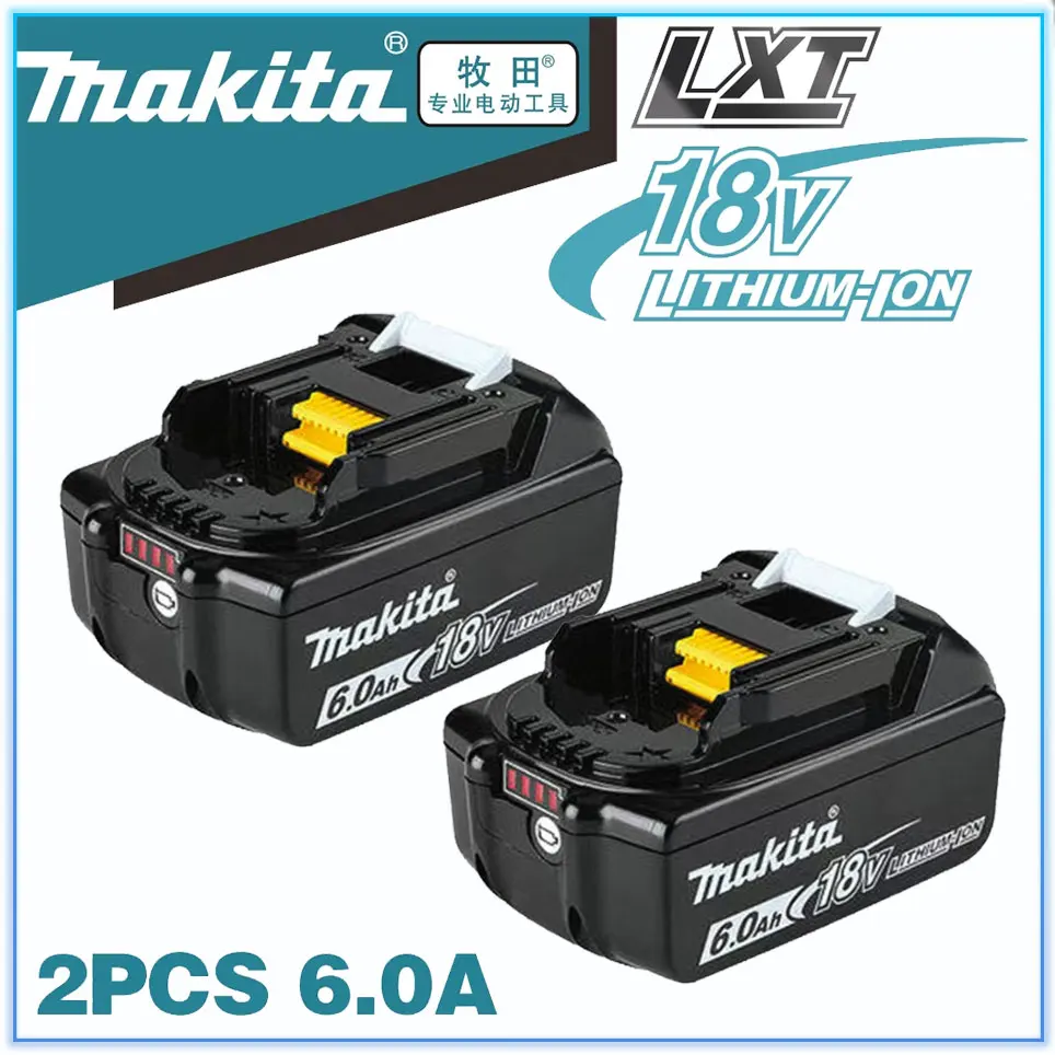 

100% Original Makita 6Ah/5Ah/3Ah Makita for 18V Battery BL1830B BL1850B BL1850 BL1840 BL1860 BL1815 Replacement Lithium Battery