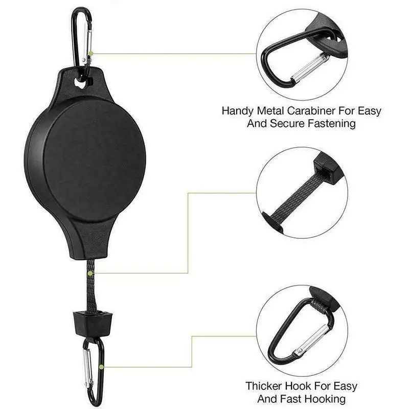 New Adjustable Retractable Plant Pulley Hanger Hook For Hanging Flower Baskets Garden Pots Bird Feeder Outdoor Decor