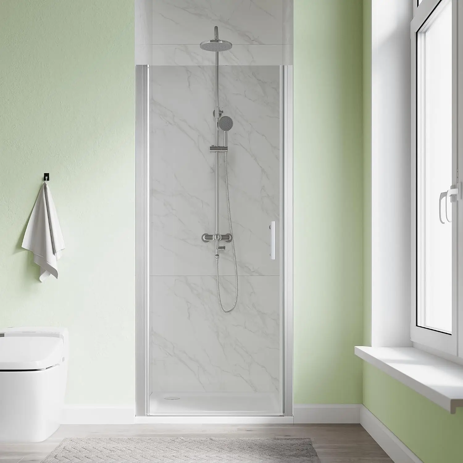 Pivot Shower Door, 34