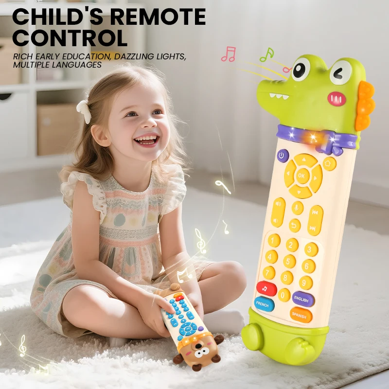

Baby Remote Control Toy – Pretend Play with Lights, Sounds & English Vocabulary, Cognitive Development for Toddlers