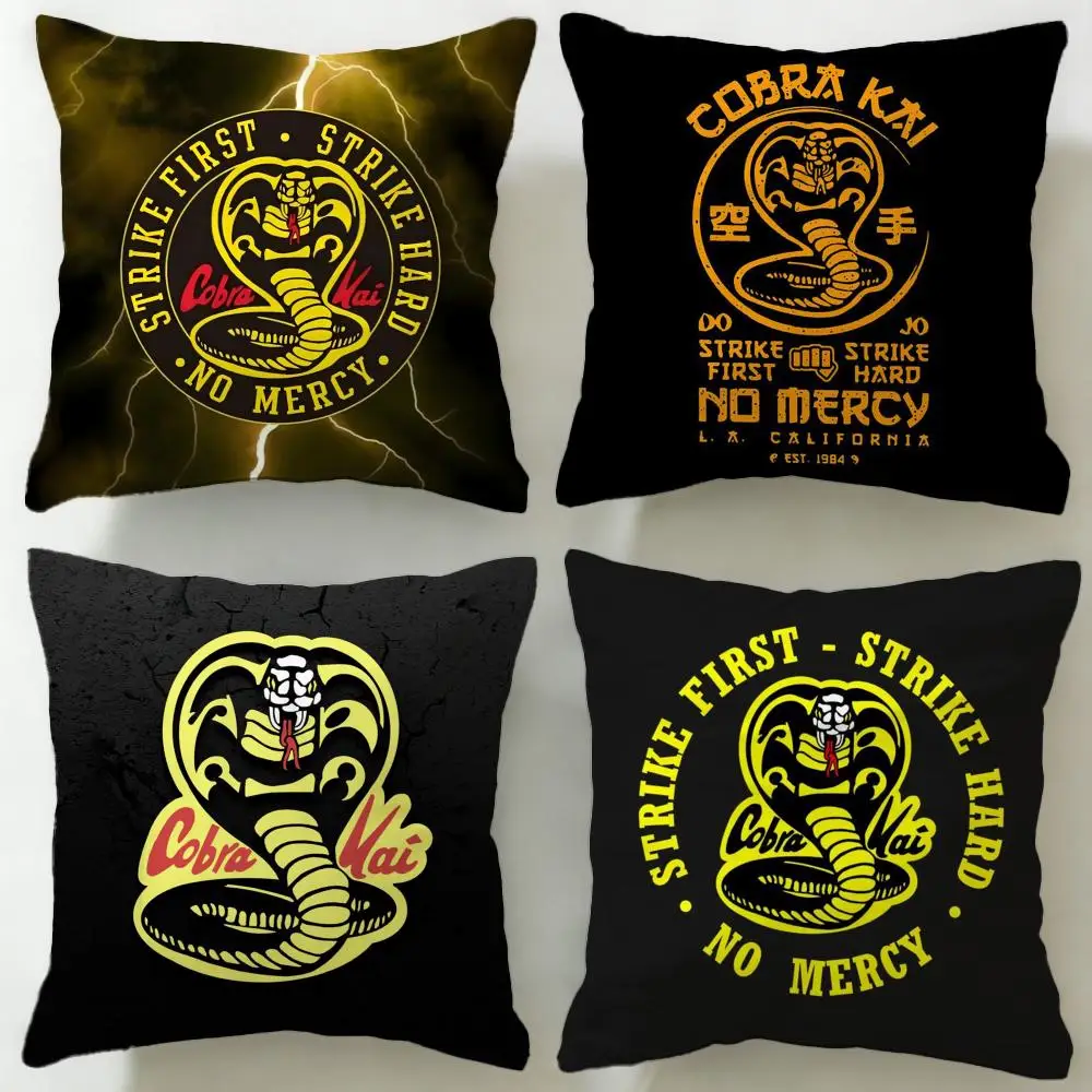 Classic TV Series Cobra Kai Cushion Cover Soft & Easy-Wash Pillow Case – Versatile for Couch, Bed, Travel and Office