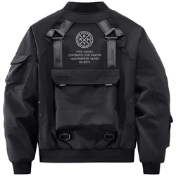 2025 Tactical Bomber Jackets Men Functional Multi Pockets Coats Windbreaker Hip Hop Streetwear Male Clothes Techwear