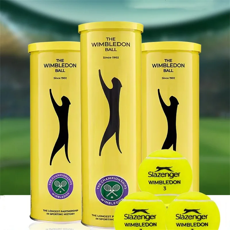 Slazenger Canned Tennis Cups Competition Tennis Wimbledon Professional Balls 3 Pcs Schlesinger 3 Pcs/tube