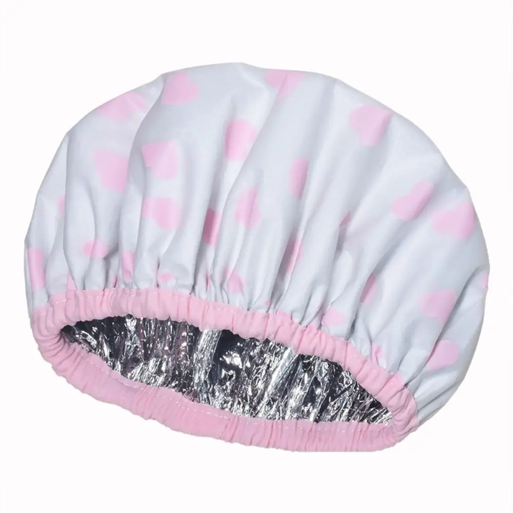 

Thickened Self-heating Tin Foil Hat Shower Cap Thermostatic Steam Hair Mask Cap Bathing Cap Spontaneous Heating