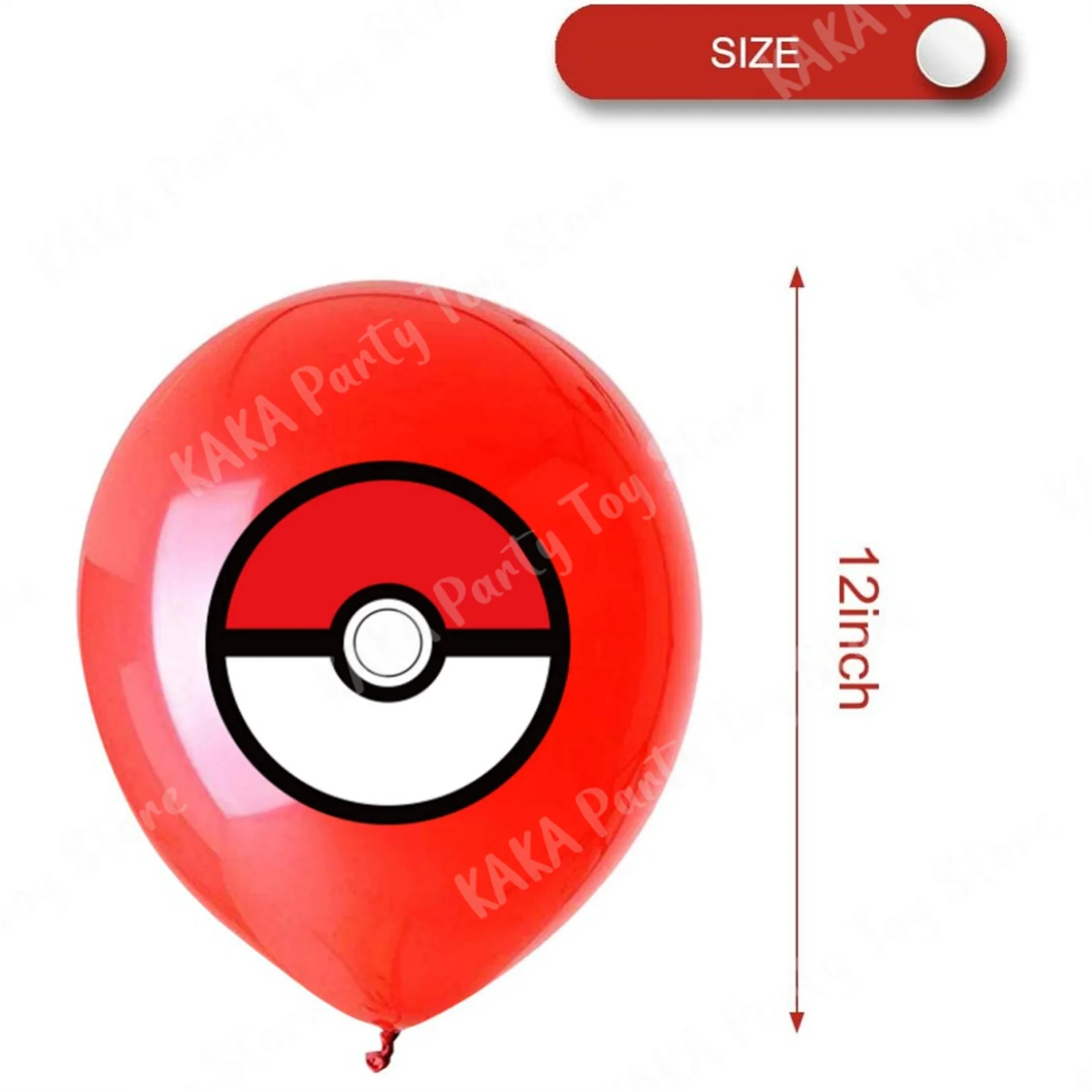 Pokemon Pokeball Balloon 12Inch Latex Balloons Boys Birthday Party Decorations Toys For Kid Baby Shower Party Supplies Toys Gift