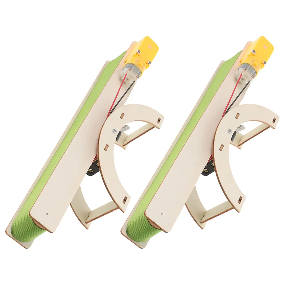 

2Pcs Electric Conveyor Belt Assembly Kit Interactive Learning Stem Project for Kids Science Engineering and Technology Education