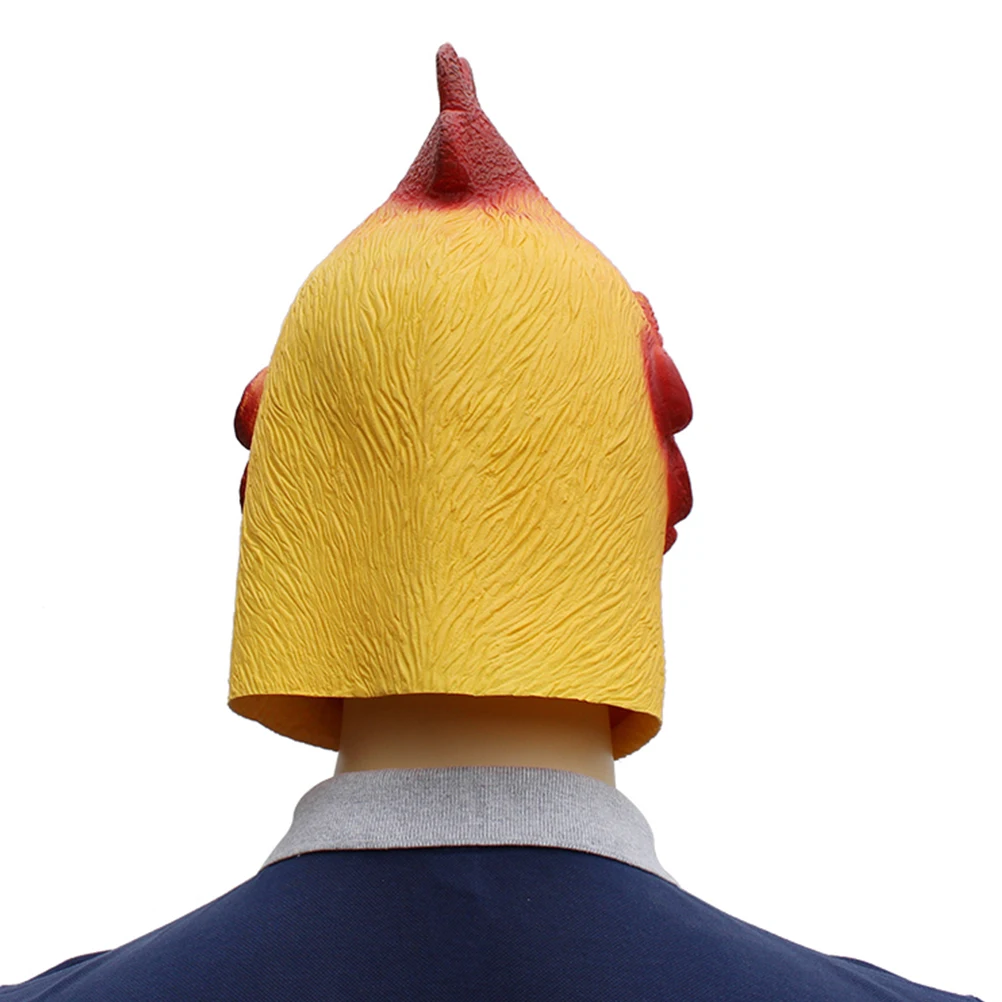 قناع على شكل ديك للهالوين من اللاتكس غطاء وجه كامل لحفلات الكرنفال التنكرية للجنسين #1