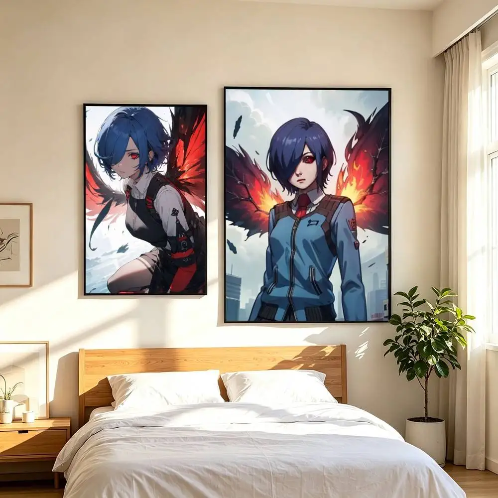 T-Touka K-Kirishima Tokyo Ghoul  Poster Waterproof Wall Art Sticker For Bar Living Room Vintage Decor High Quality Print Gift