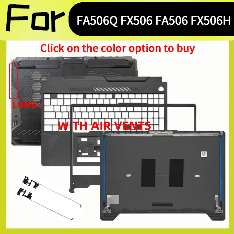 Black Laptop Accessorie For FA506 FX506 FA506U FX506U FX506H FX506HC FX506HM Replacement Housing Case