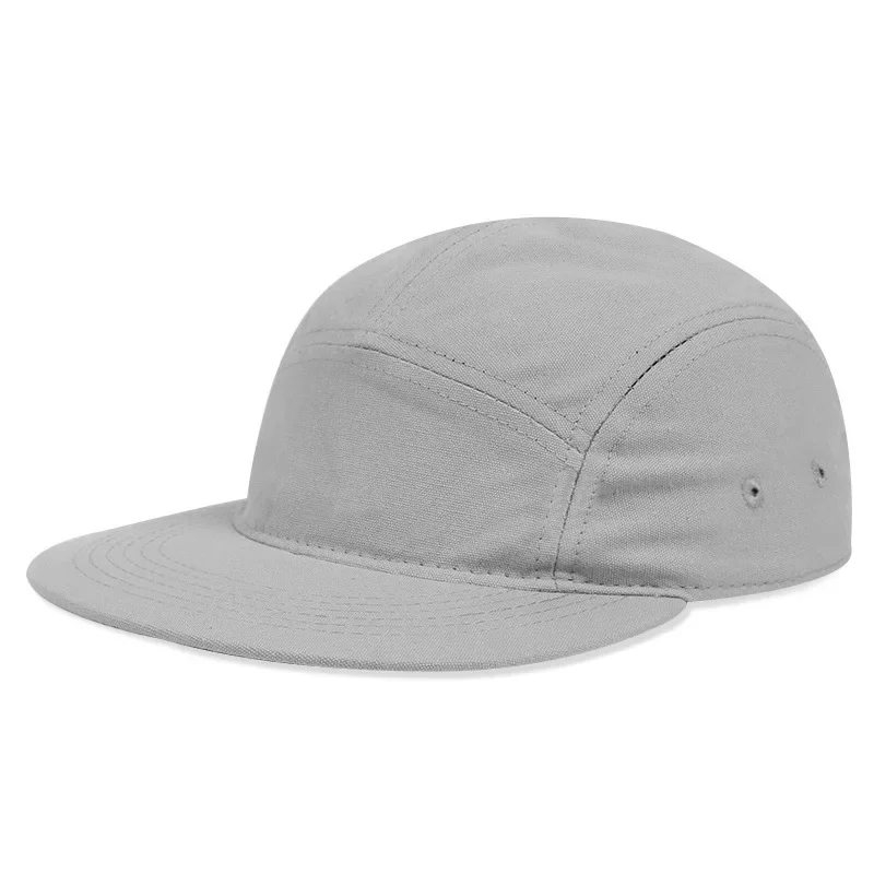 

Solid Color Soft Top 5-Panel Cap Outdoor Mountaineering Casual Baseball Flat Brim Skateboard Hat Trendy