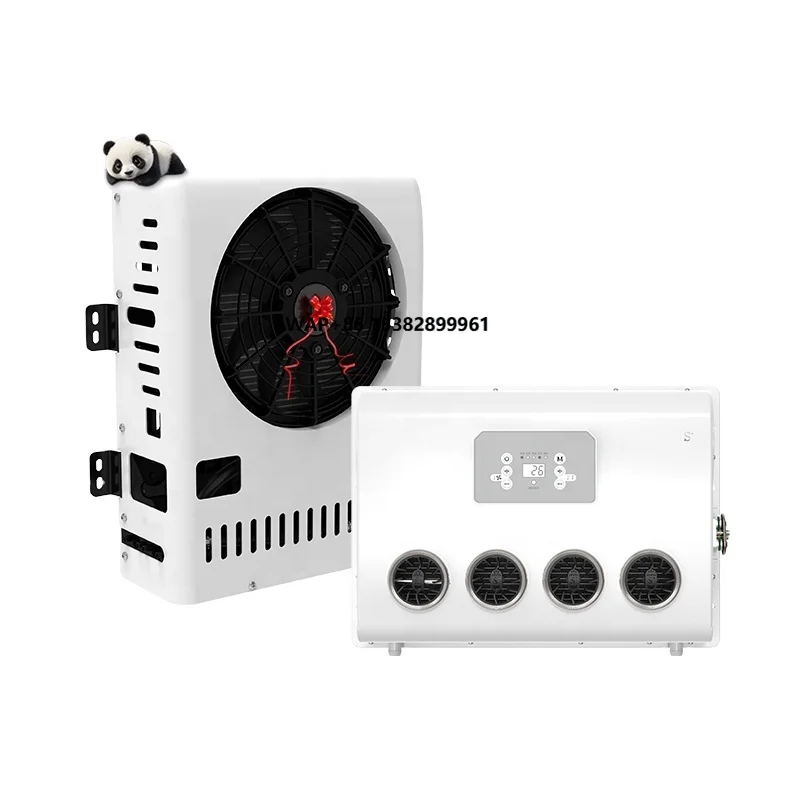 مكيفات هواء سبليت 12 فولت تيار مستمر للتحكم عن بعد لشاحنة تخييم سيارة RV #1