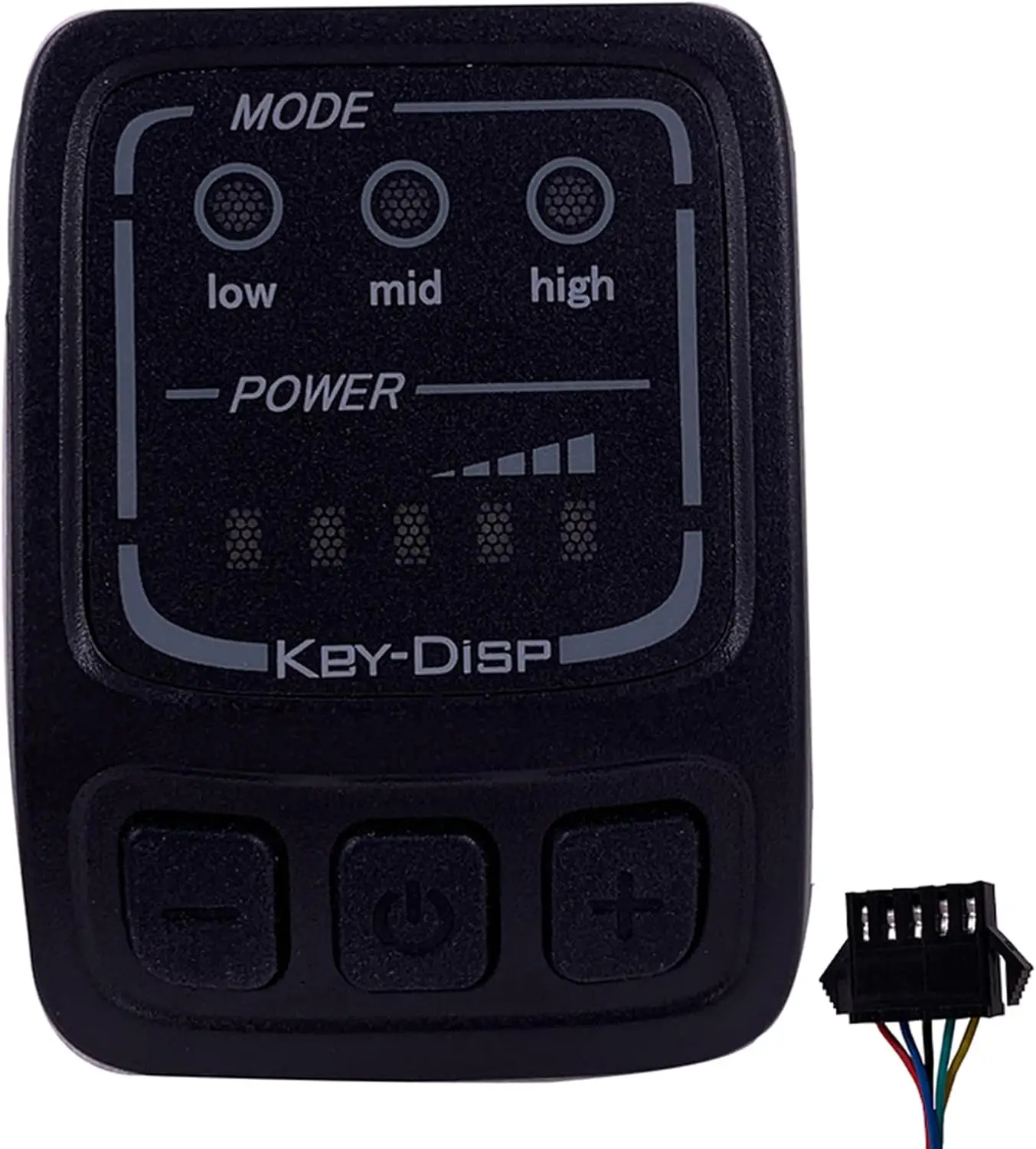 24/36/48V E-bike LED Display Panel with DISP Key, UART protocol compatible, matches e-bike controllers