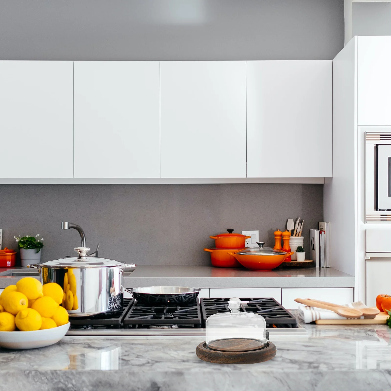 

1Set Premium Heatresistant Smoking Food Cover Multifunctional Protective Display for Western Cuisine Dessert Smoking Food Cover