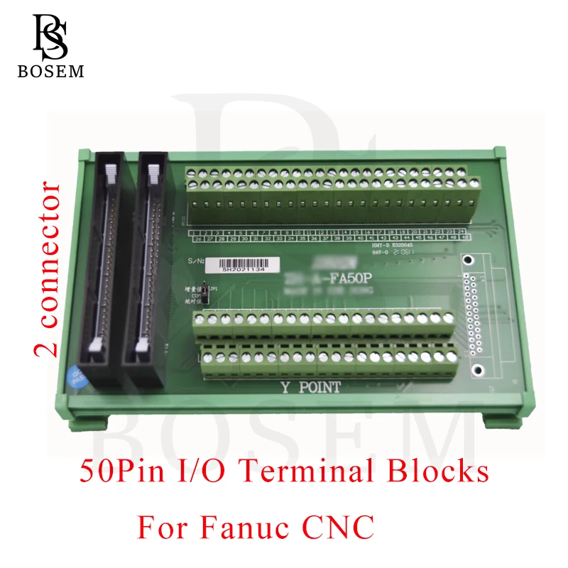 40PIN 50PIN IO Terminal Blocks For Fanuc Mitsubishi CNC