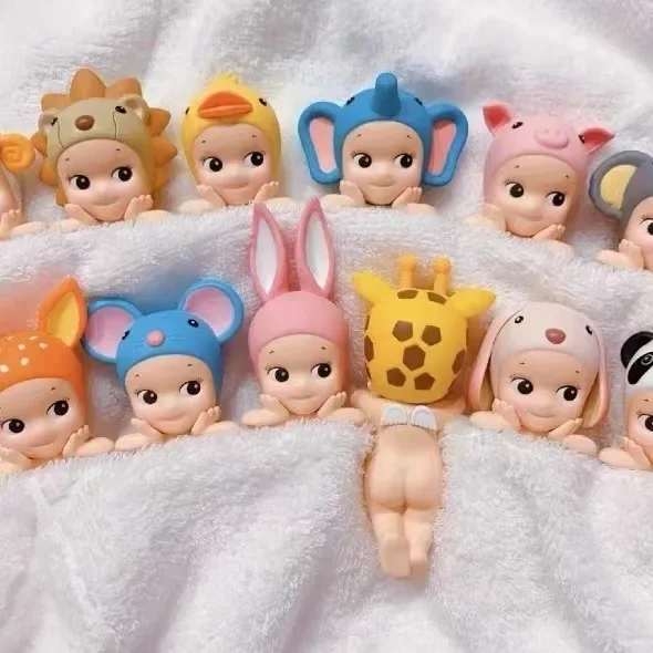 

12pcs/set Cartoon Sonnys Hipper Animals Figure Set Toy Figurine Hipper Angels Phone Cat Animal Figure Toy Plastic Doll