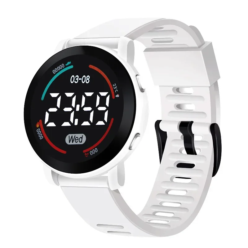 Fashion Led Student Sports Electronic Watch Luminous Waterproof Casual Minimalist Electronic Watch Unisex Gift Saat Zegarek