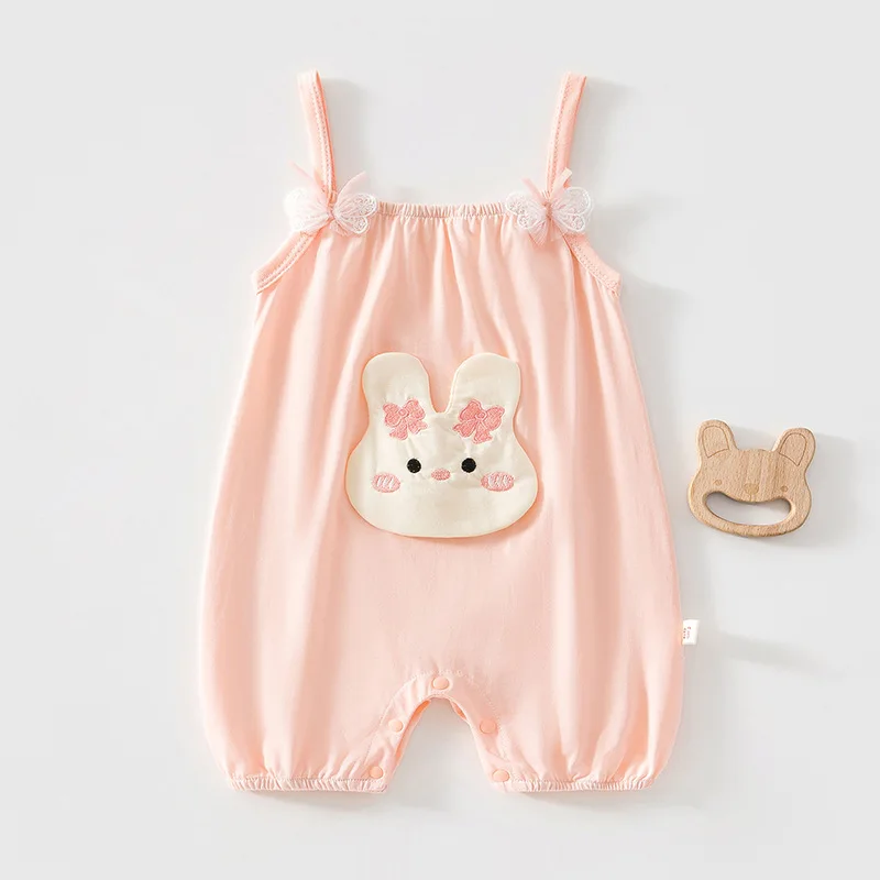 0-3 Year Old Baby Overalls High-quality Cartoon Summer Newborn Baby Clothes, Lightweight Comfortable Cute Jumpsuit