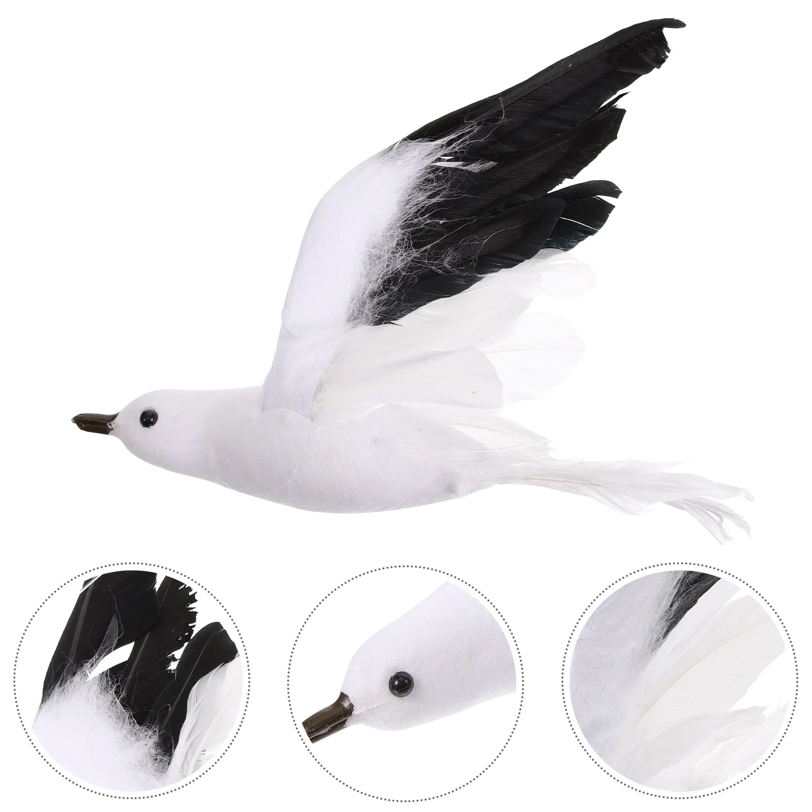 

Emulational Seagull Decor Model Artificial Seagull-shaped Pendant Design Hanging Ornament Nutcracker Ornaments