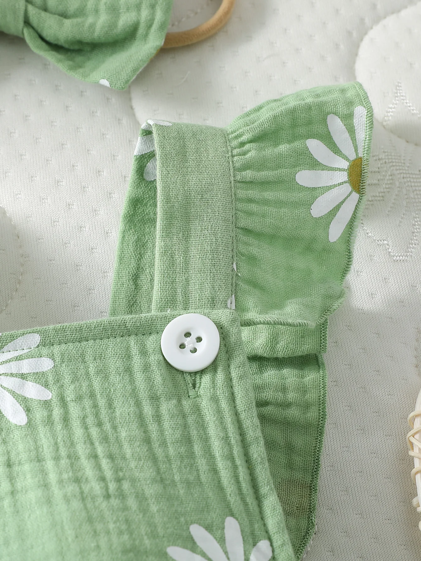 Baby\'s Lovely Cute Girls Summer Sleeveless Printing Daisy Japan&Korean Jumpsuits