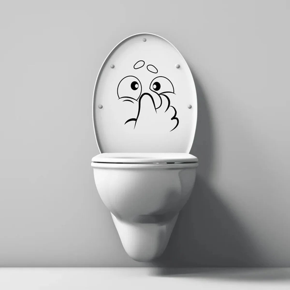 Expression Nursery Toilet Stickers Vinyl Art Decals For Bathroom Wall Art Mural Wall Art Mural