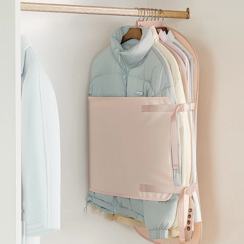 (BF06)Clothes Compressed Board Foldable Fabric Compression Storage Bags With Dust Cover - Wardrobe Organizer Space-Saving Home