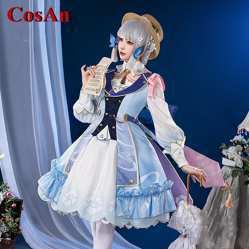 CosAn Hot Game Genshin Impact Kamisato Ayaka Cosplay Costume Gorgeous Elegant Formal Dress Activity Party Role Play Clothing