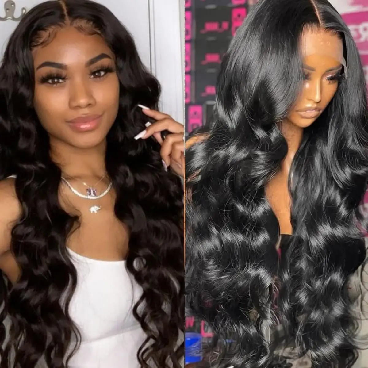 شعر مستعار بشري مموج 100% جودة شعر بشري 13X6 5x5 13x4 Hd شعر مستعار أمامي من الدانتيل 200 كثافة دانتيل برازيلي أصلي 26 بوصة #1