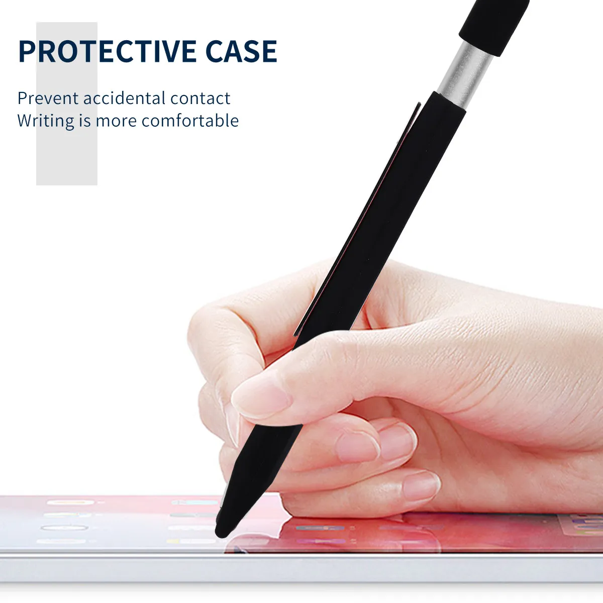 

1Pcs Pencil Protective Case Silicone Sleeve Shockproof Dustproof Anti-Fall Cover for Pencil 1 2 Protective Sleeve