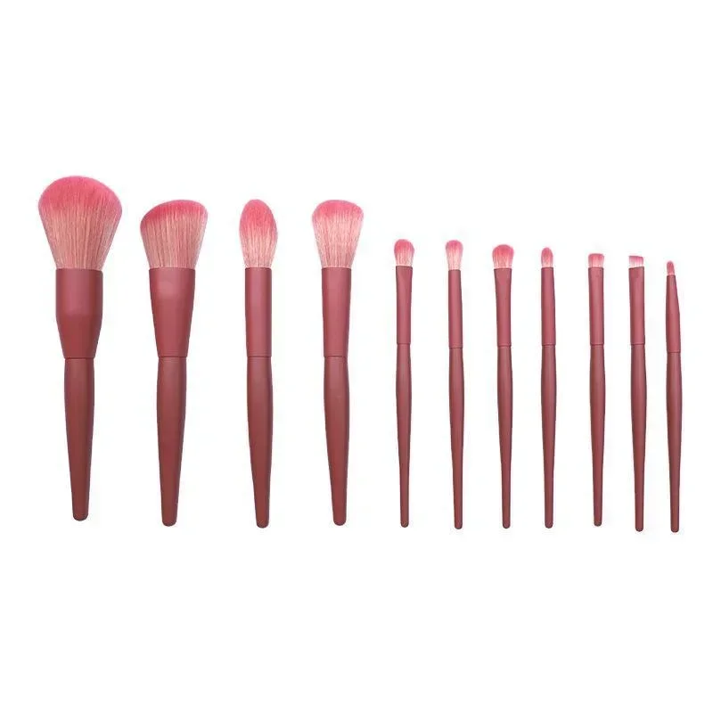 Makeup Brushes Set Soft Natural Hair Powder Foundation Eyeshadow Eyebrow Blush Blending Concealer Cosmetic Tools