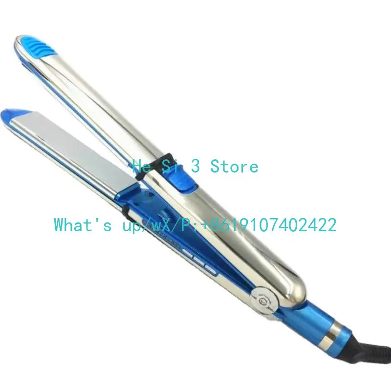 

Stainless steel splint multi-functional household hair straightener plate with its own lock constant temperature curling iron