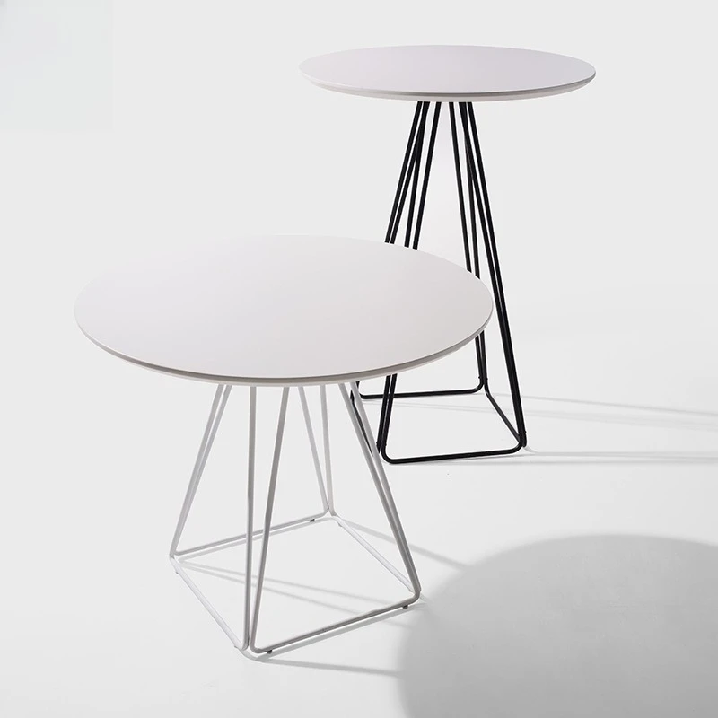 Dining table and chairs Nordic Italian-style small apartment household modern simple round table dining table light luxury