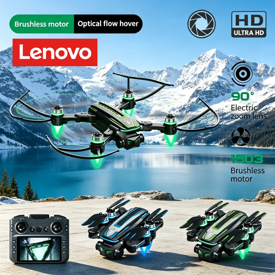 

Lenovo A28 Drone 4K HD 8k Triple Camera FPV Brushless Motor Obstacle Avoidance Foldable RC Quadcopter Professional Aerial