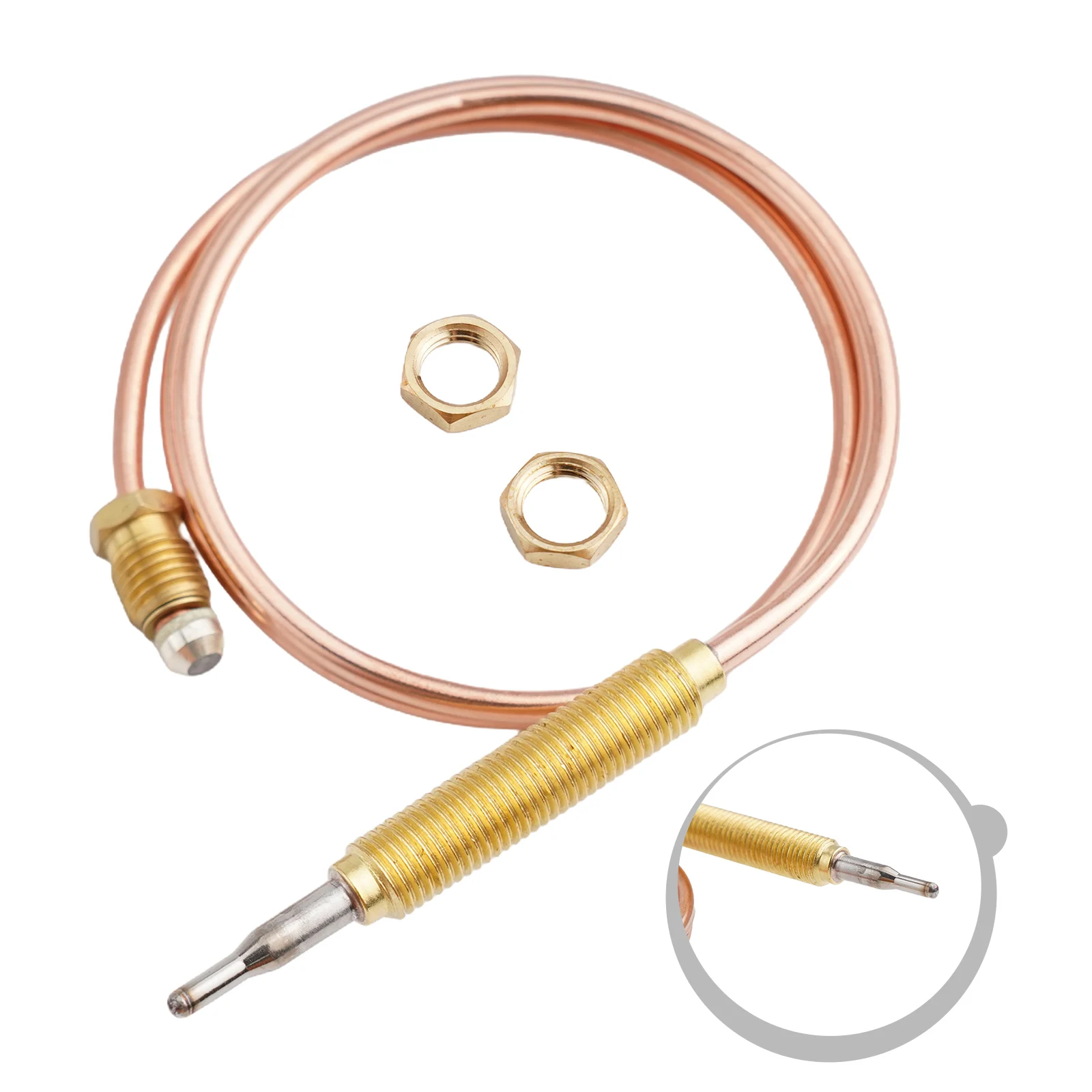 Sonda de rosca de termopar M8, sonda de repuesto de alta sensibilidad para quemadores de Gas, hornos, chimeneas, accesorios para barbacoa al aire libre, 1 ud.