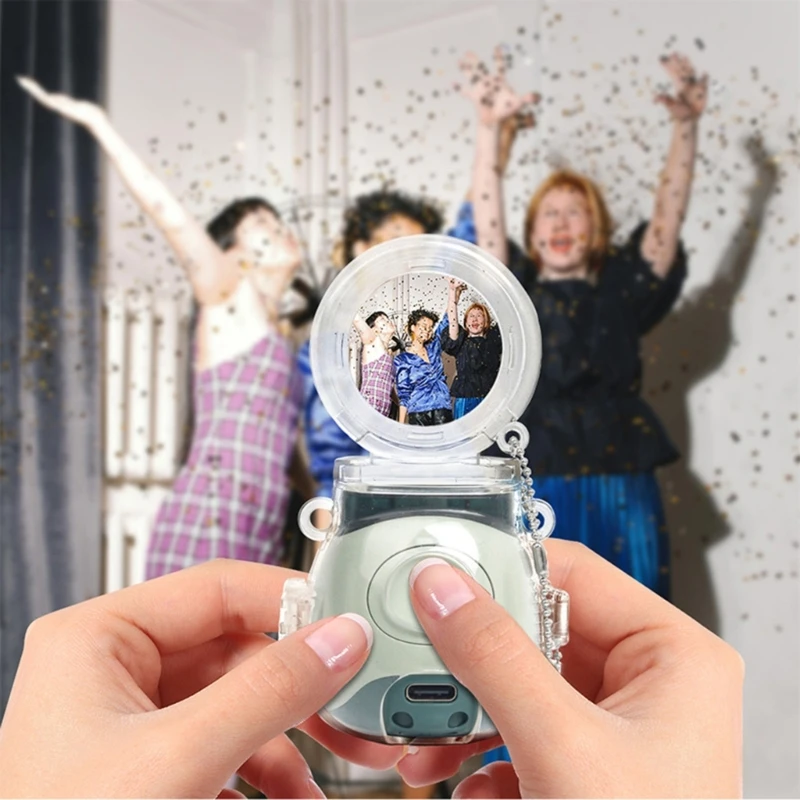 셀카용 하드 아크릴 케이스 커버가 포함된 카메라 커버 휴대용 케이스 안티드롭 가방