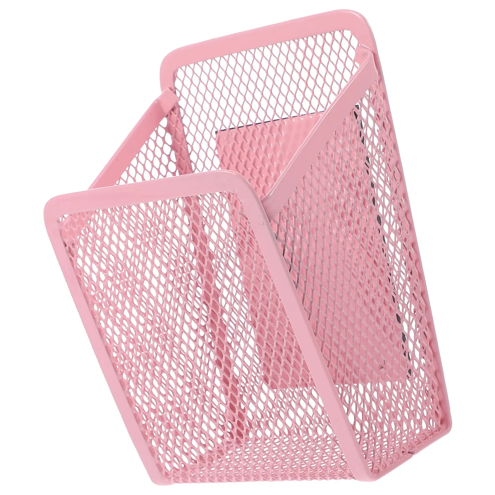 Magnetic Whiteboard Pen Holder Pink Storage Basket 9x6 8x13cm Desk ganizer Reusable Metal Surface Marker Container - Image 4