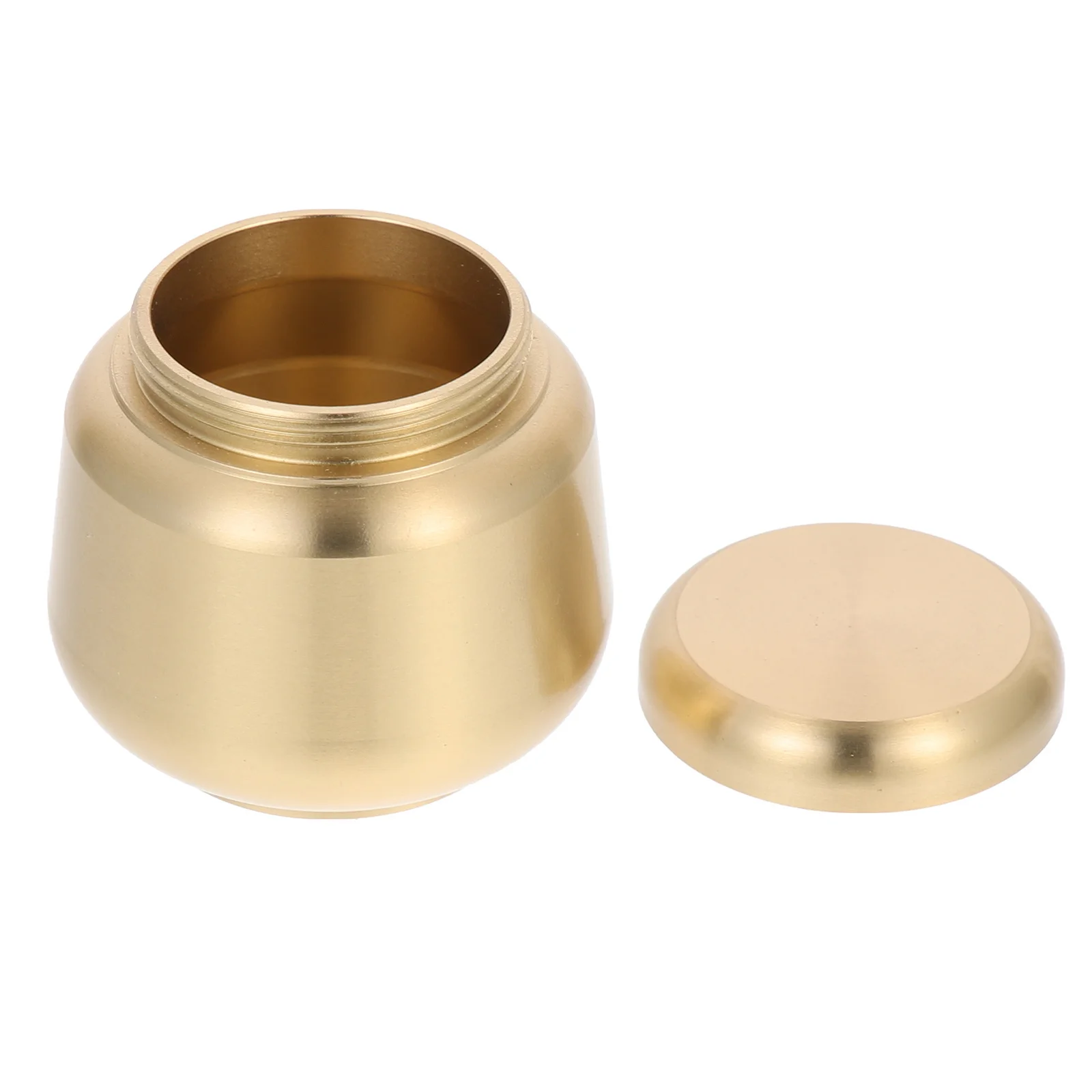 1 قطعة جرة نحاسية صغيرة للرماد الحيوانات الأليفة الصغيرة حاوية تخزين القط الحرق تذكار علبة الشاي المنزلية #5