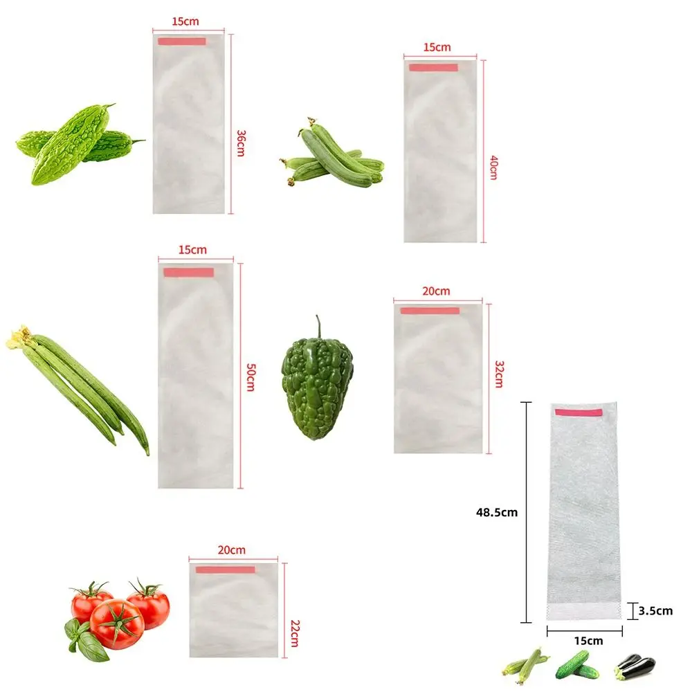 100Pcs Fabric Planting Pocket Fruit Protection Bags Garden Greenhouse Supplies Anti-bird Insect Barrier Pouch Planting Grow Bag gallery 5