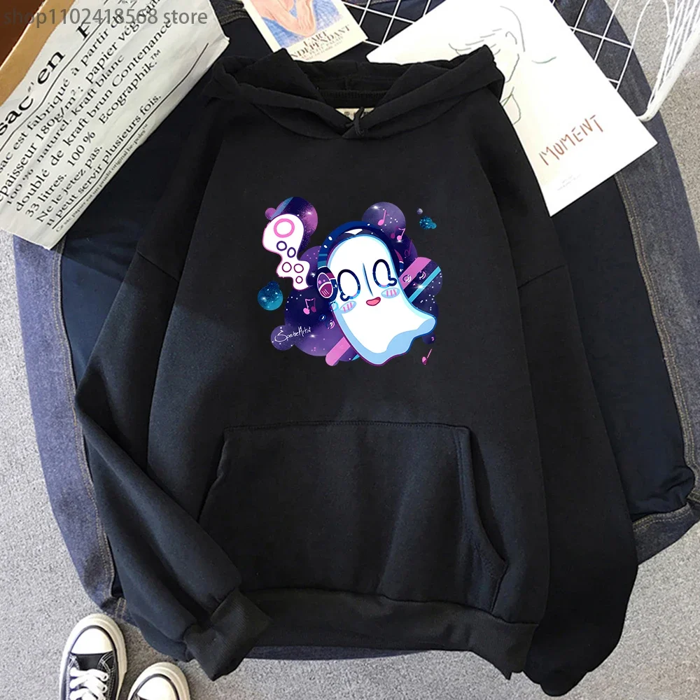 Game Hoodies Spacey Napstablook Clothes Women Kawaii Napstablook Sweatshirt Undertale Ghost Men Clothing Kawaii Fleece Pullover