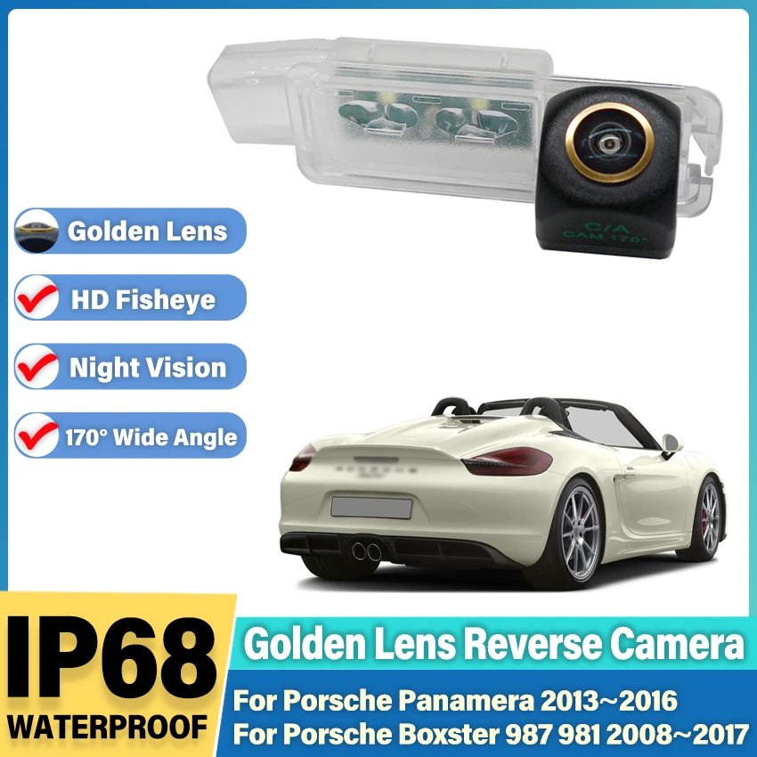 Car Rear View Camera For Porsche Panamera Boxster 987 981 2008~2017 CCD Backup Camera Night Vision CCD License Plate Camera