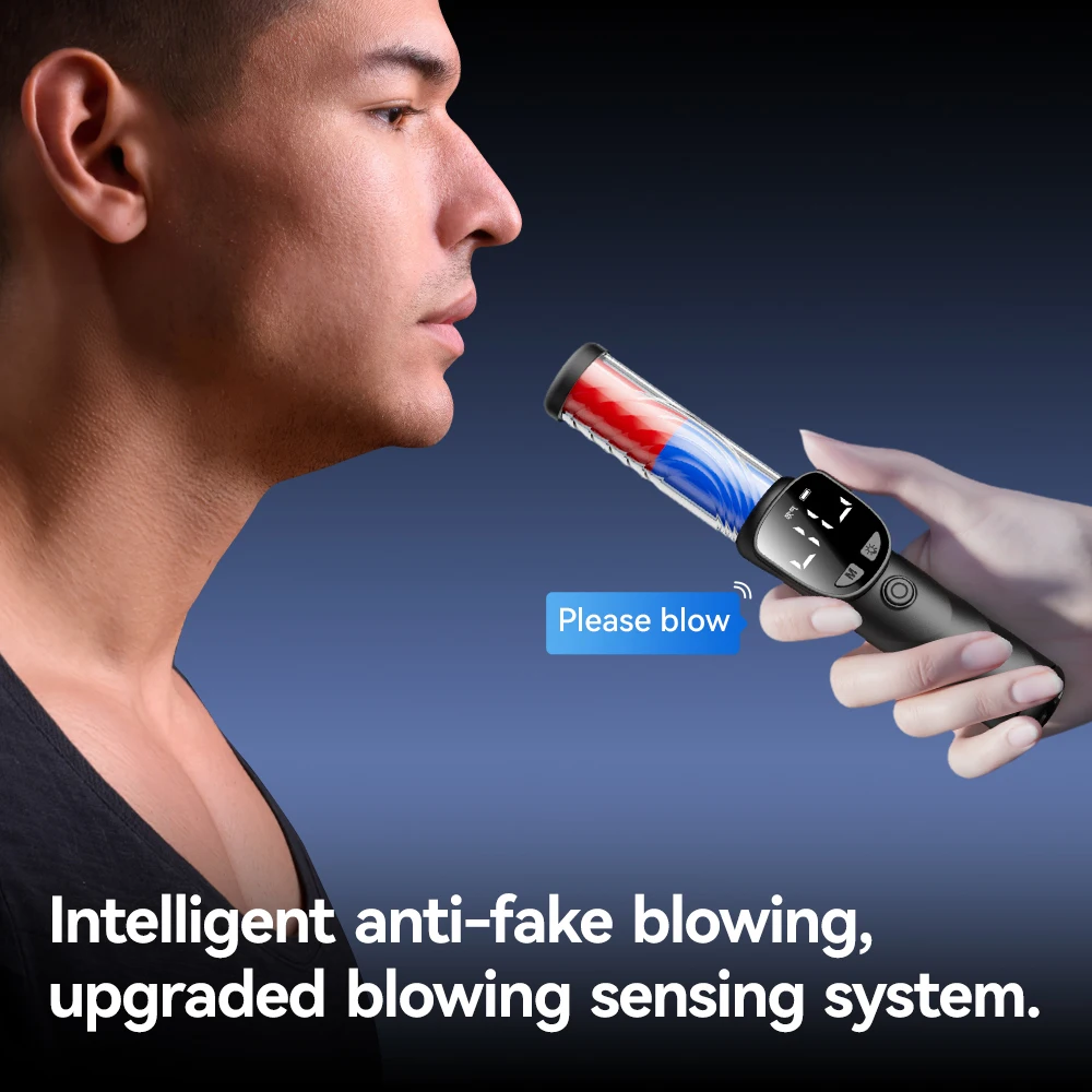 Alcohol Tester, Air Blowing Type For Detecting Drunk Driving And Traffic Specific, High-precision Breathalyzer, Type-C Charg