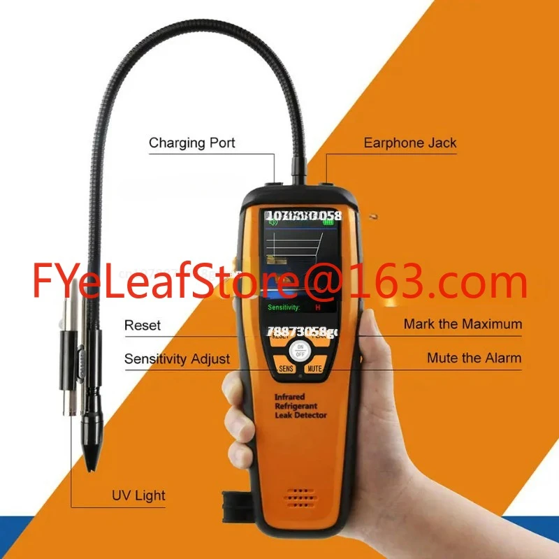 Portable Rechargeable Refrigerant Gas Leak Detector Elitech ILD-200