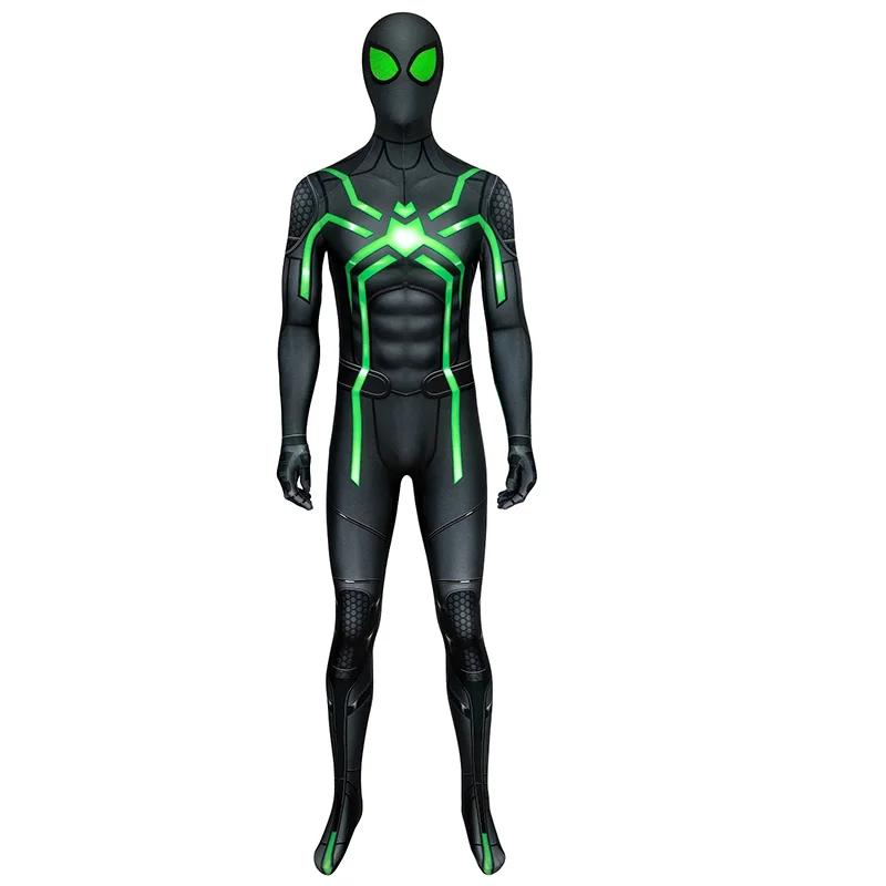 SpiderMan Stealth Suit Men Cosplay Costume Superhero Stealth Spider 3D Printed Spandex Party XMAS Costume Zenzai BodySuits Adult