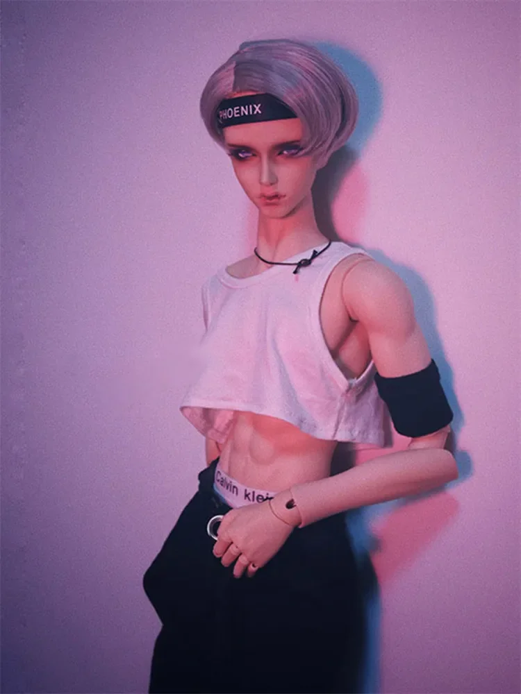 Sexy Short Vest T-shirt for BJD  1/6 YOSD 1/4 MSD 1/3 SD13 SD17 Uncle Doll Clothes Accessories CMB122