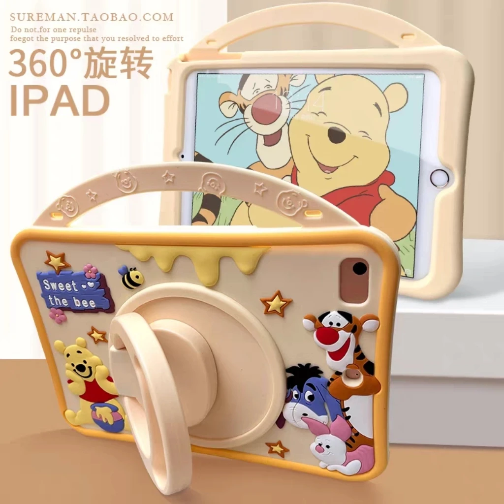 

For IPad 9 8 7th 10th Generation 10.2/10.5/10.9in Child Case for IPad Mini 1 2 3 4 5 6 7 Cartoon Silicone Tablet Protective Case