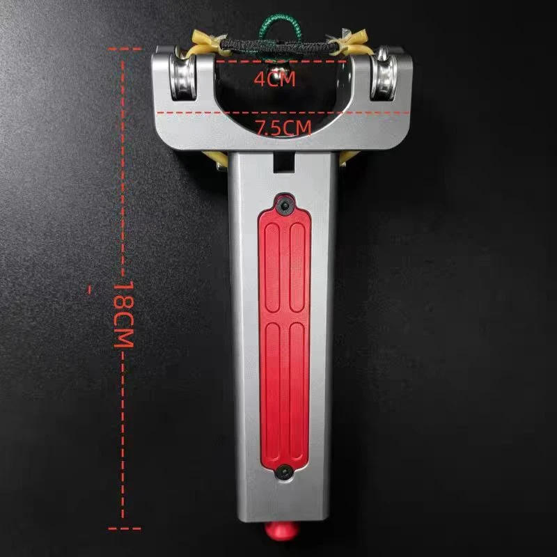 Outdoor Portable EDC Creative Aluminum Alloy Automatic Loading Rapid Fire Slingshot Camping Hiking Hunting Tool view 3