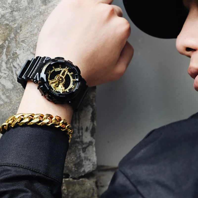 Watch accessories Resin Watchband for Casio GD 120 GA 100 110 Mens Sport Wateproof Rubber Camouflage Strap